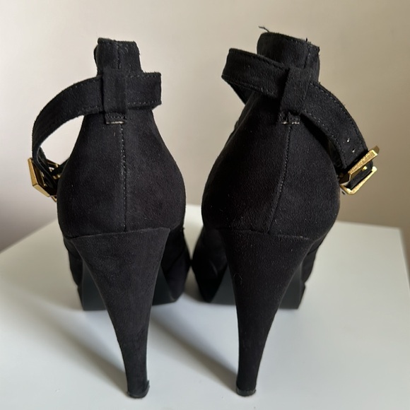 Diba Black suede platform bootie - Picture 4 of 4